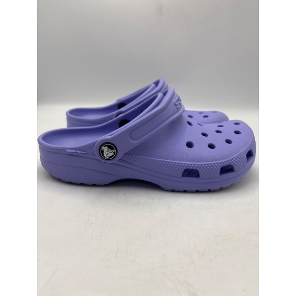 Crocs Unisex Classic Clogs Size M4 W6 Periwinkle Purple w/ Charm - Picture 2 of 8